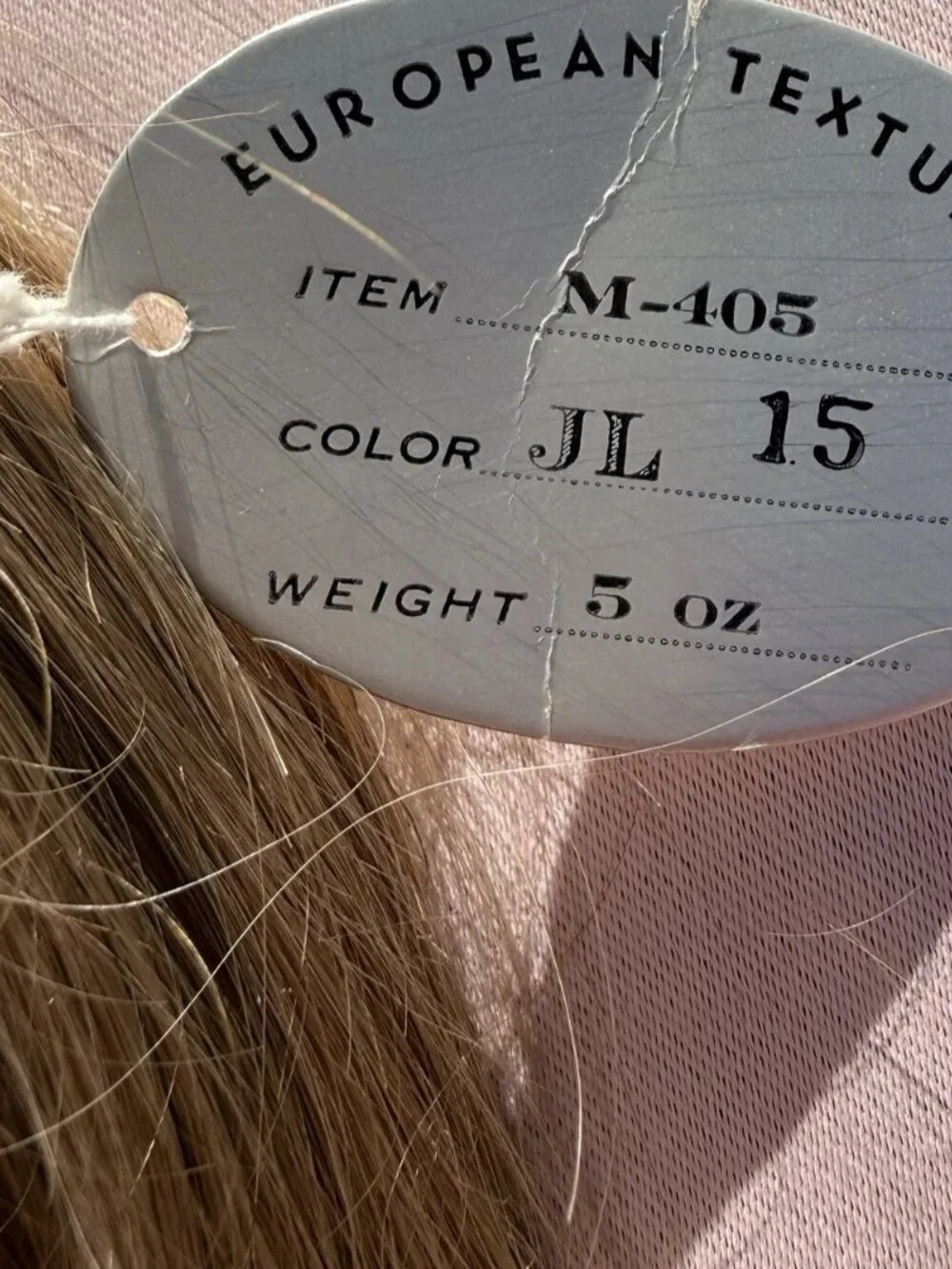 Vintage 100% Human Hair Fall from the 1970's -#15 Dark Ash Blonde NEW with tags